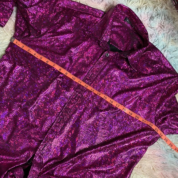 Pink sparkly jacket/button top - Picture 6 of 7